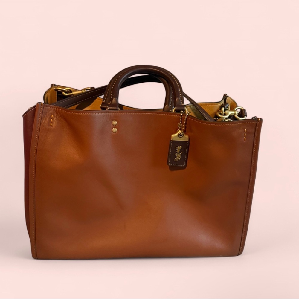 Brown Leather Coach Bag